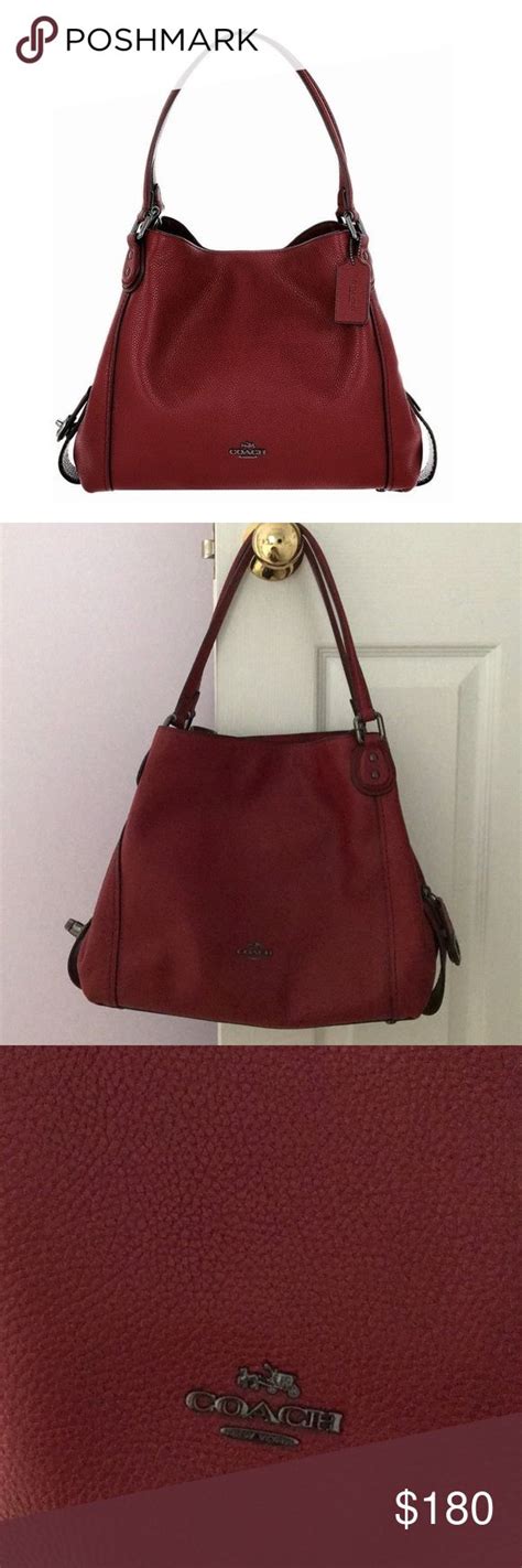 cherry red coach bag